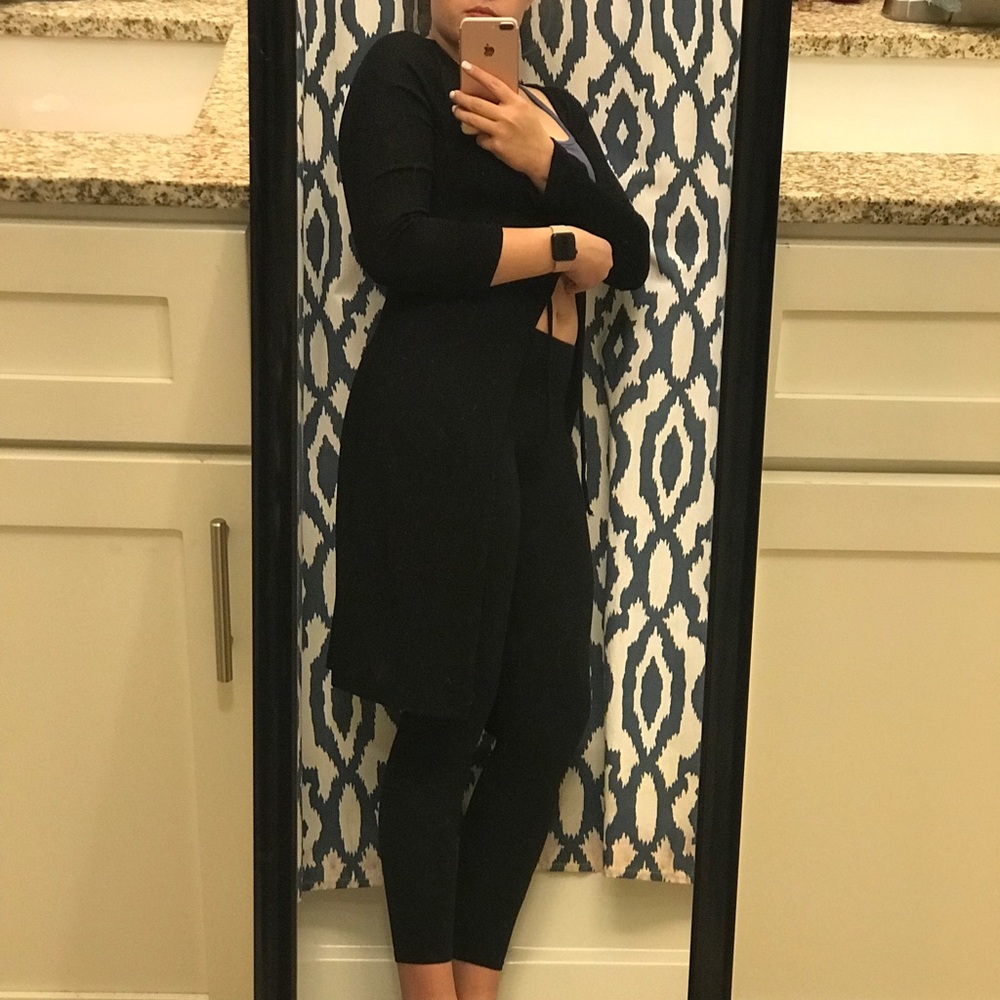 Black Long Cardigan